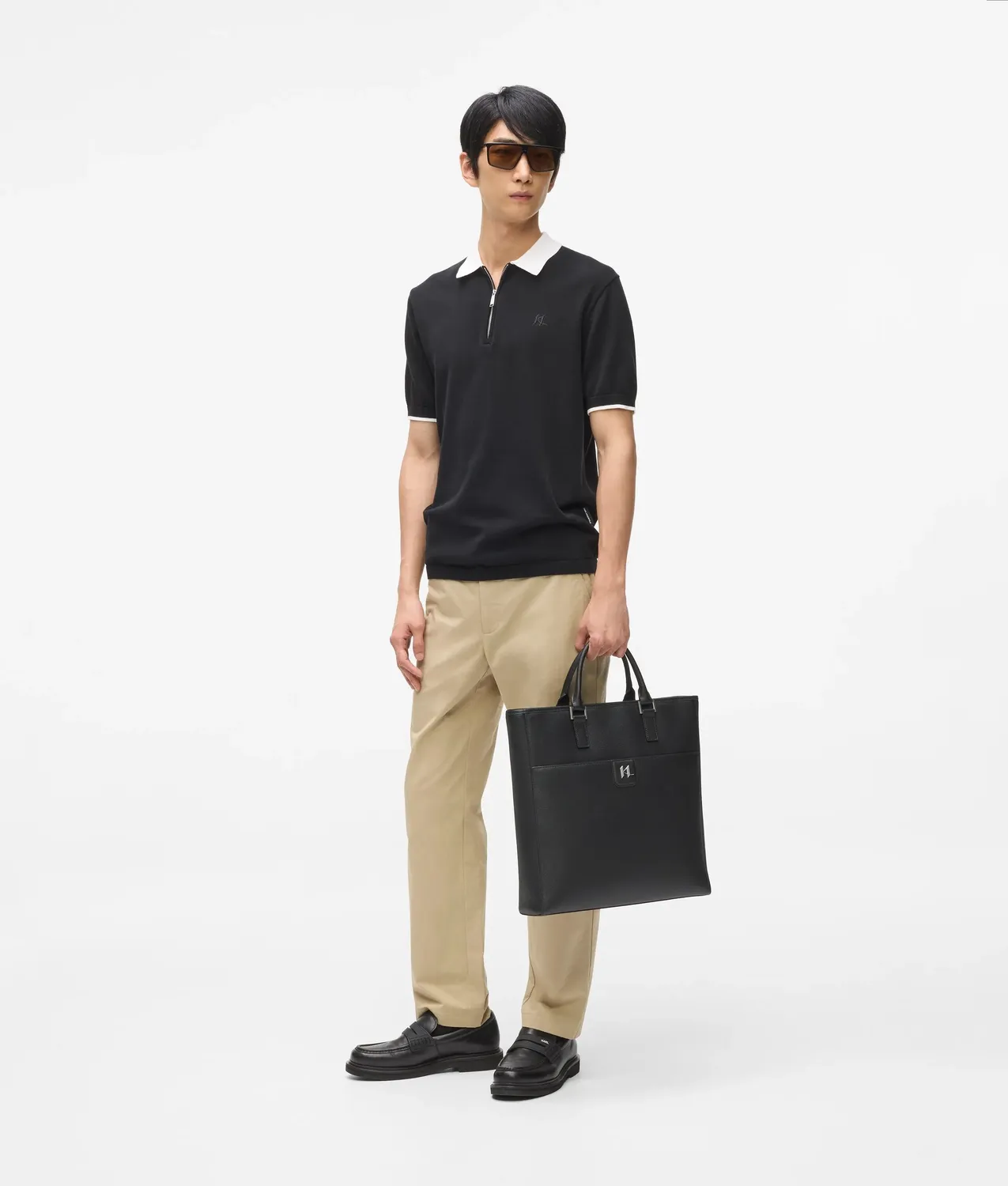 Karl Lagerfeld K/Monogram Tote Bag Leder Abnehmbar