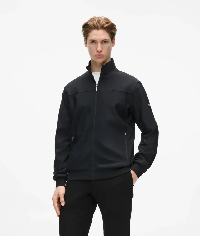 Karl Lagerfeld Zip-up Panel Sweatjacke Herren Stehkragen