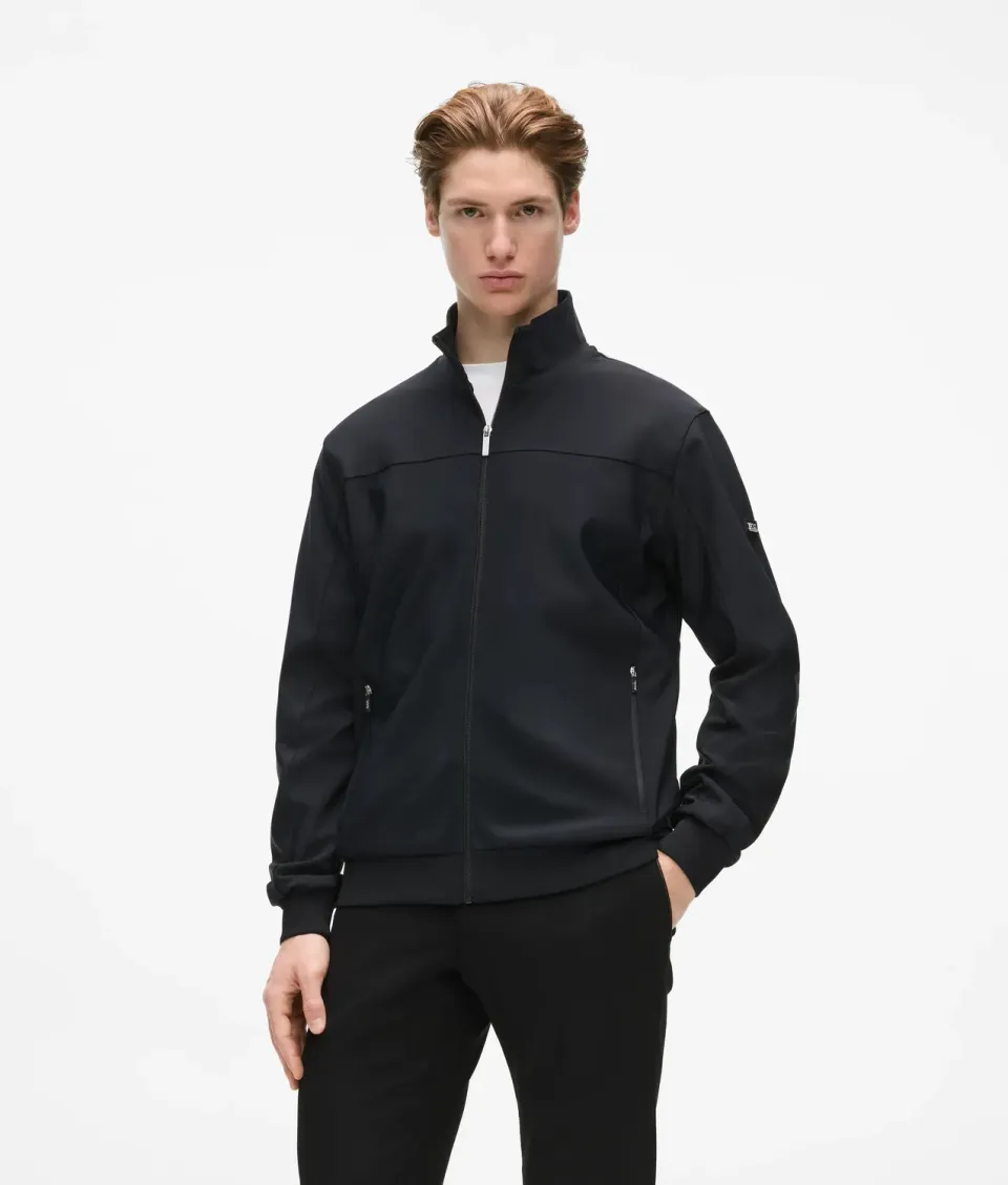 Karl Lagerfeld Zip-up Panel Sweatjacke Herren Stehkragen