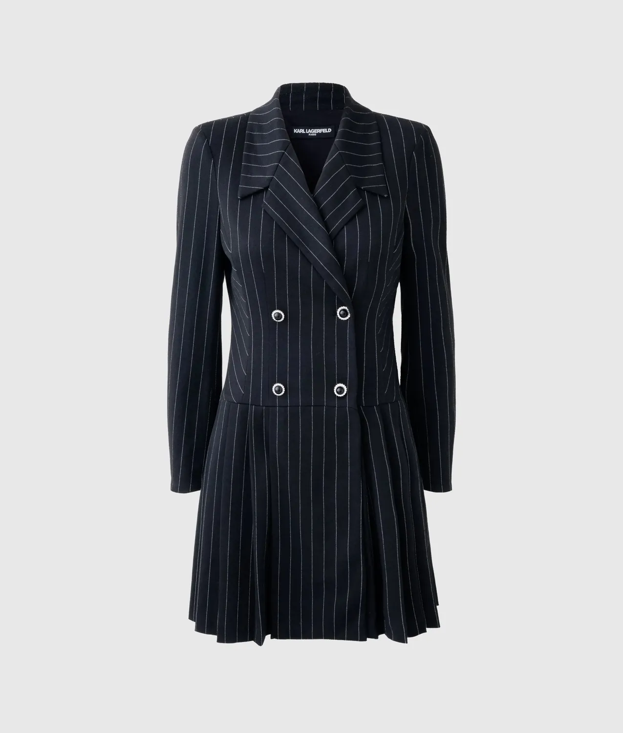 Karl Lagerfeld Pinstripe Blazerkleid Strick Nadel