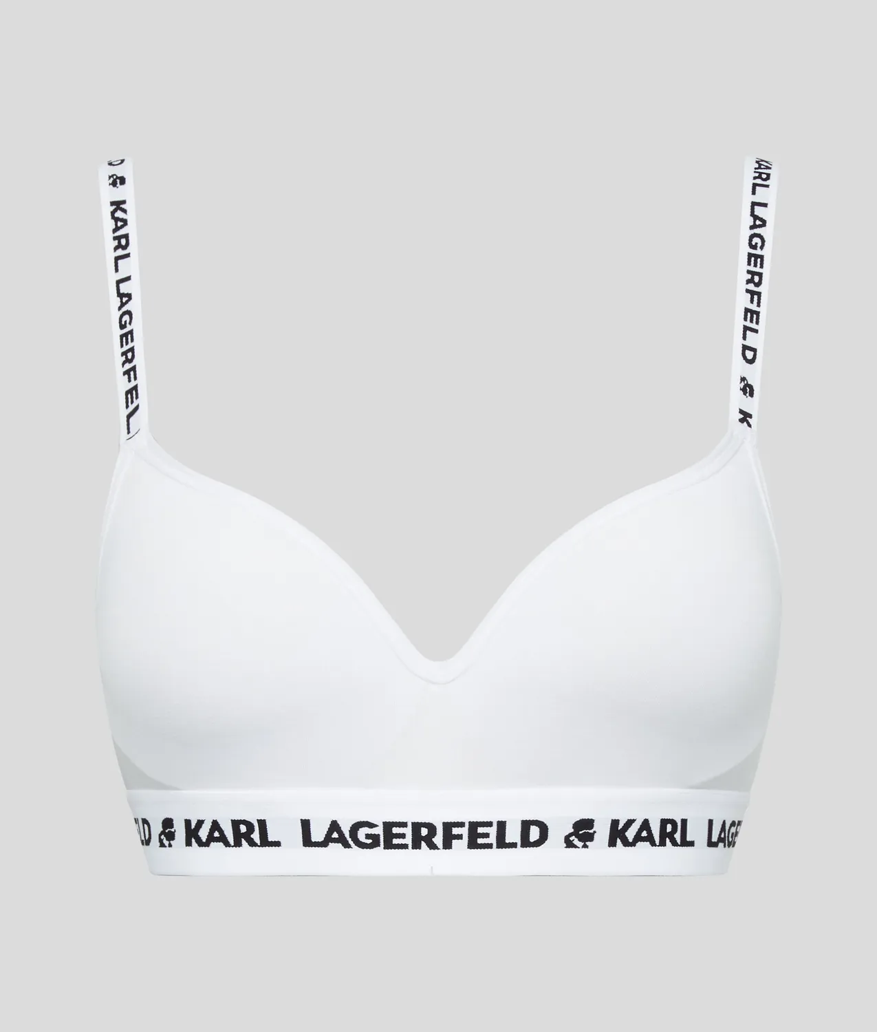 Karl Lagerfeld Logo BH gepolstert mit Logoträgern