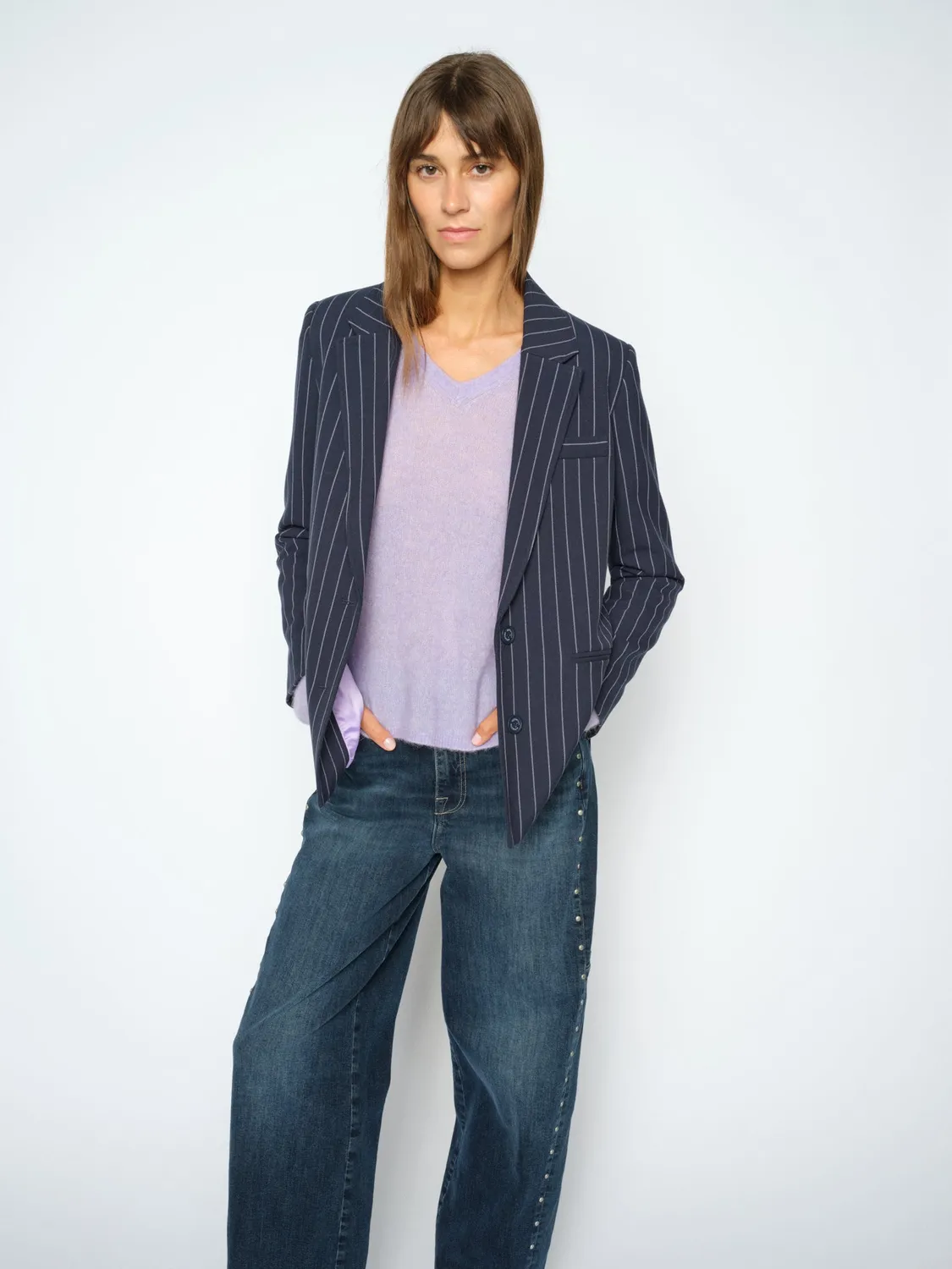 Mos Mosh MM Ape Sophia Strickpullover mit V-Ausschnitt