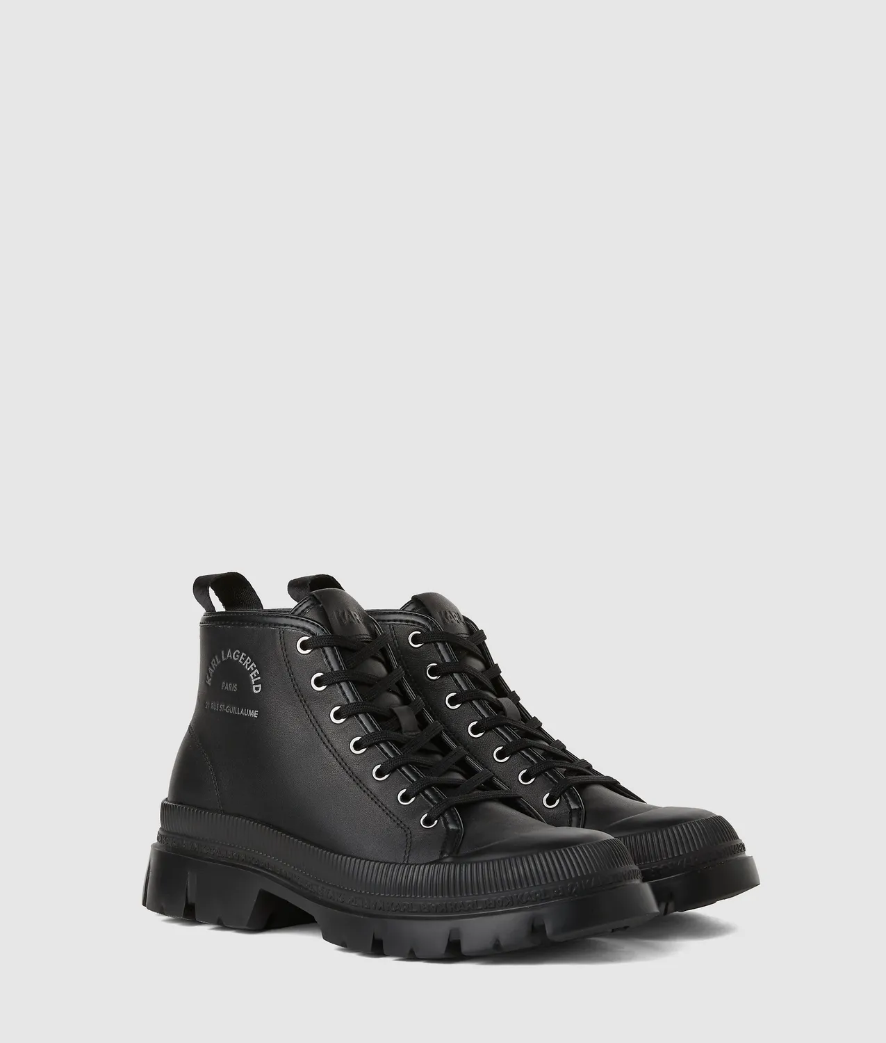 Karl Lagerfeld Trekka Maison Boots Herren Leder-Optik