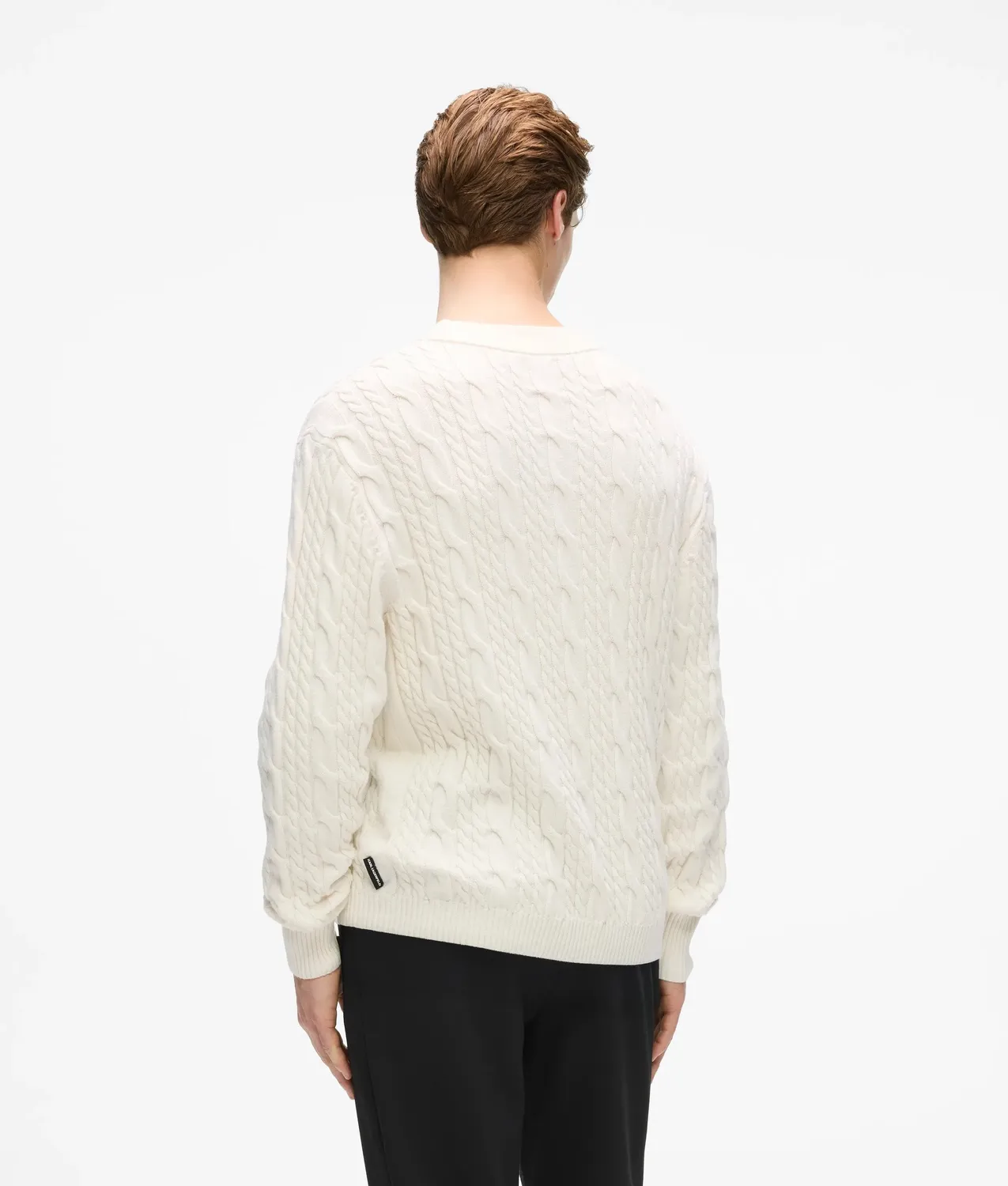 Karl Lagerfeld Kameo Zopfstrick Pullover Rundhals Stick