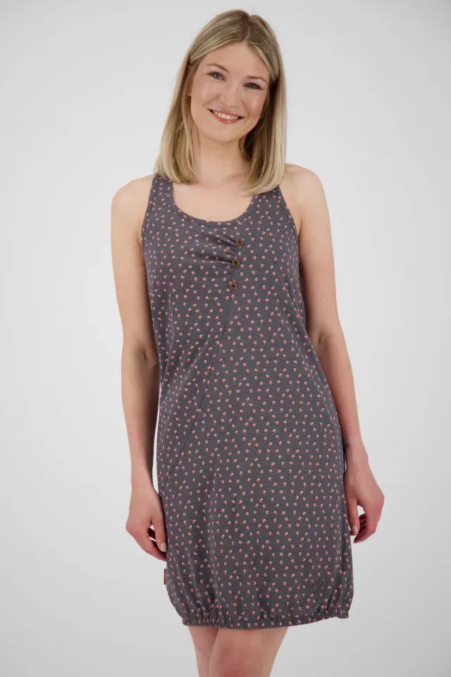 Alife & Kickin CameronAK B Kleid Grau gemustert