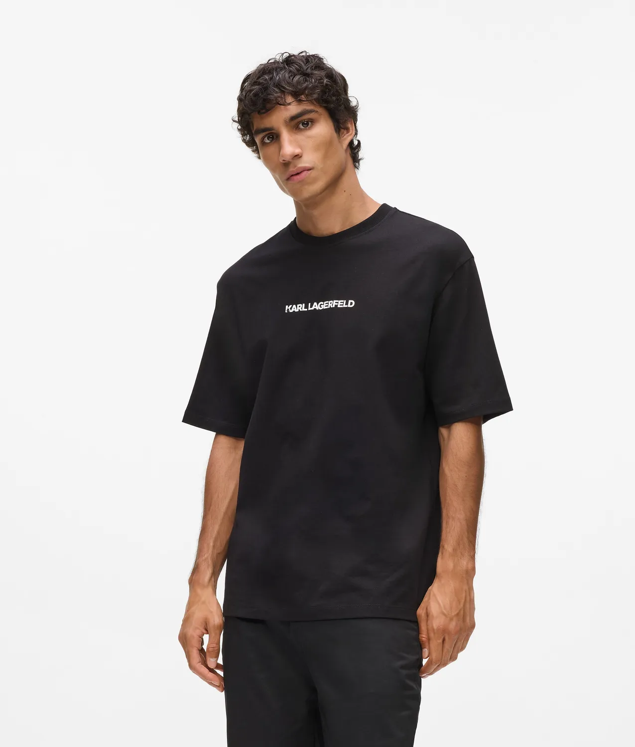 Karl Lagerfeld Portrait T-Shirt Unisex Baumwolle