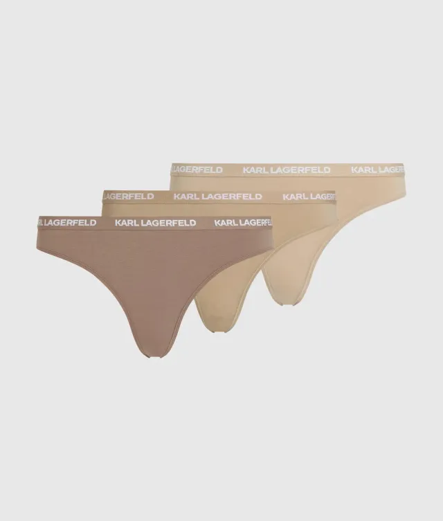 Karl Lagerfeld Logo Slip Damen 3er Pack Baumwolle