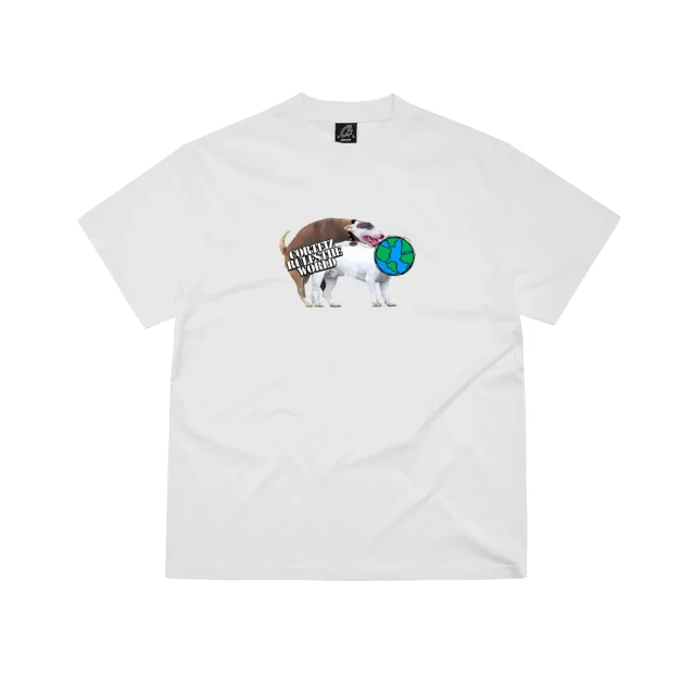 Corteiz Doggy T-Shirt White Baumwolle Print
