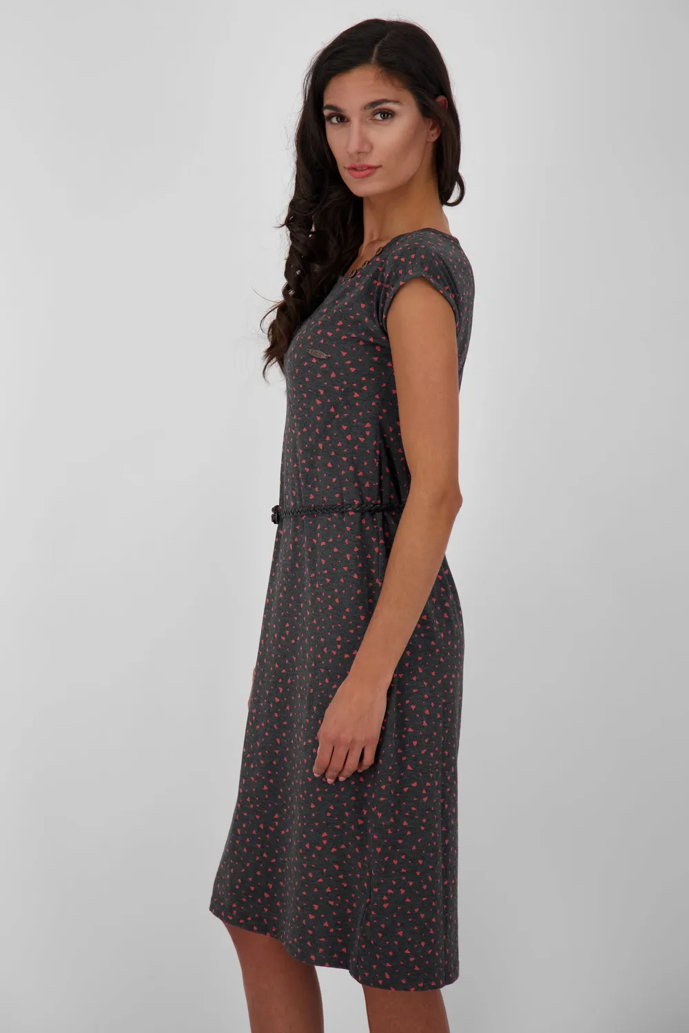 Alife & Kickin MelliAK Dress Schwarz Damen Alloverprint