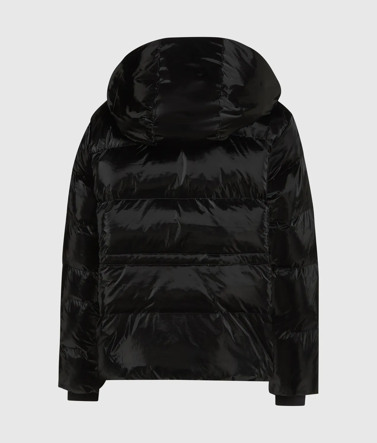 Karl Lagerfeld Pufferjacke glänzend Stepp schwarz