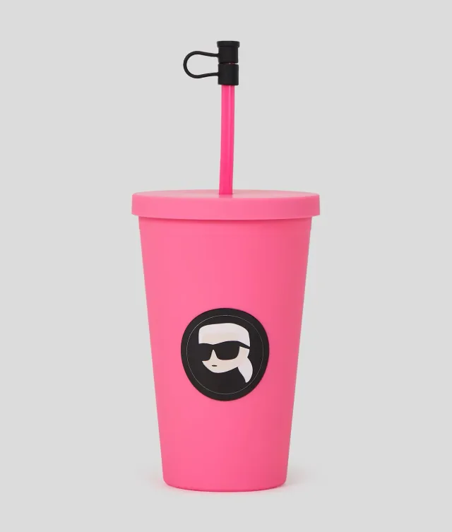 Karl Lagerfeld Ikon To-go Becher mit Strohhalm