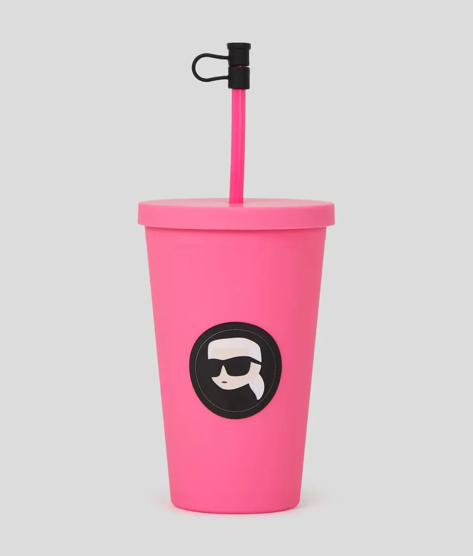Karl Lagerfeld Ikon To-go Becher mit Strohhalm