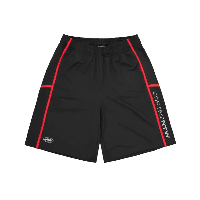 Corteiz Touring Short Shorts Schwarz mit 3M-Logos