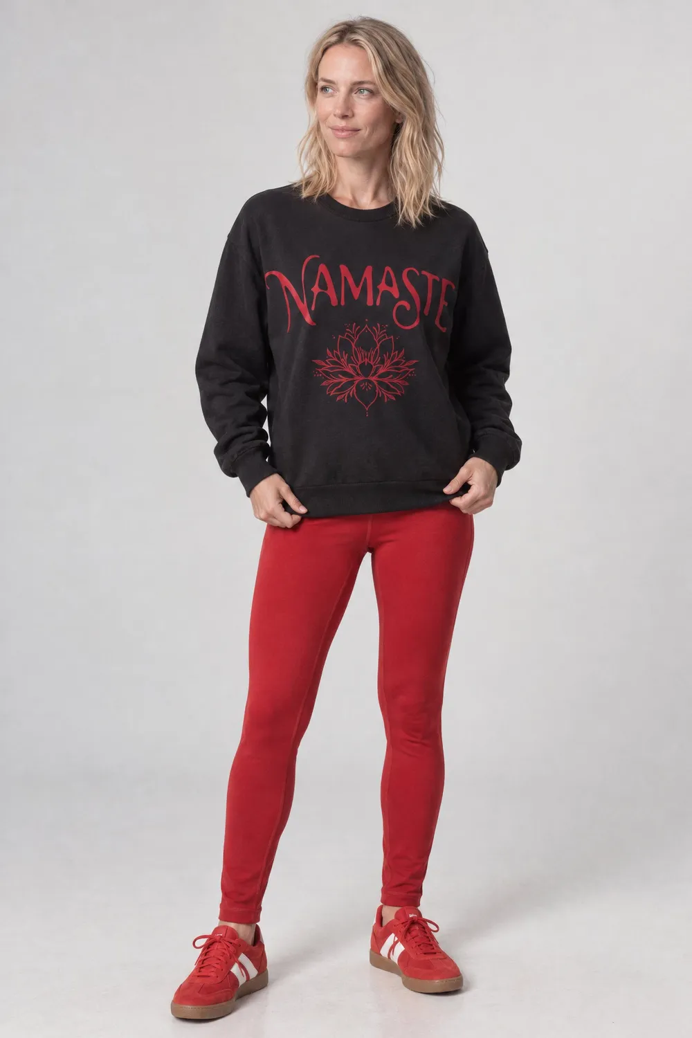 Alife & Kickin ElsaAK P Sweatshirt Namaste Schwarz Damen