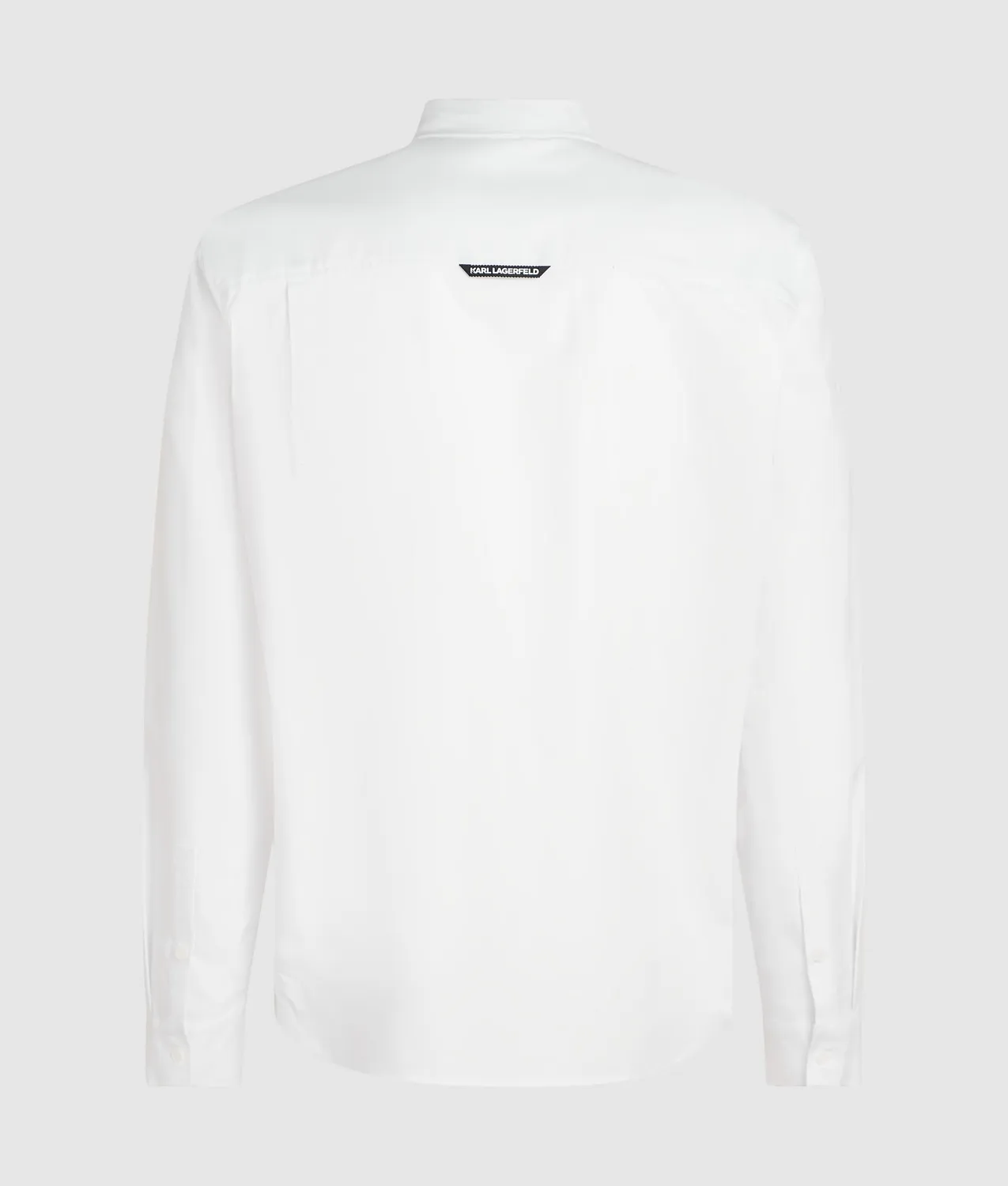 Karl Lagerfeld Ikon Kameo Hemd Baumwolle Brusttasche