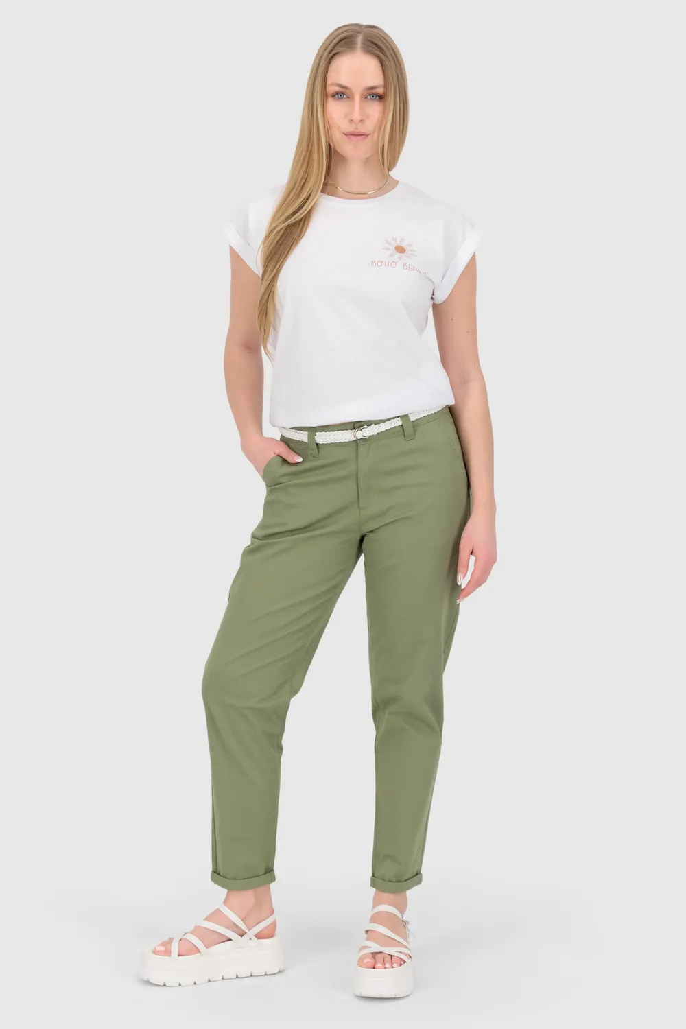 Alife & Kickin HirokoAK A Pants Grün Stoffhose