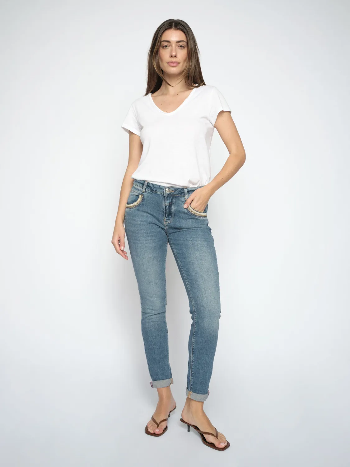 Mos Mosh MMNaomi Mateos Jeans blau Regular Stretch