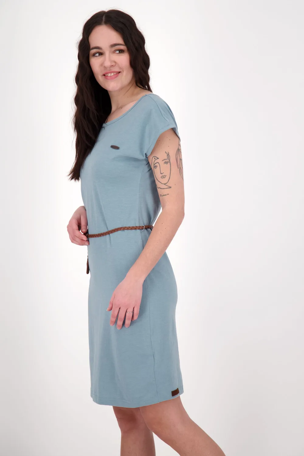 Alife & Kickin ElliAK A Shirtkleid Grau Jersey Mini