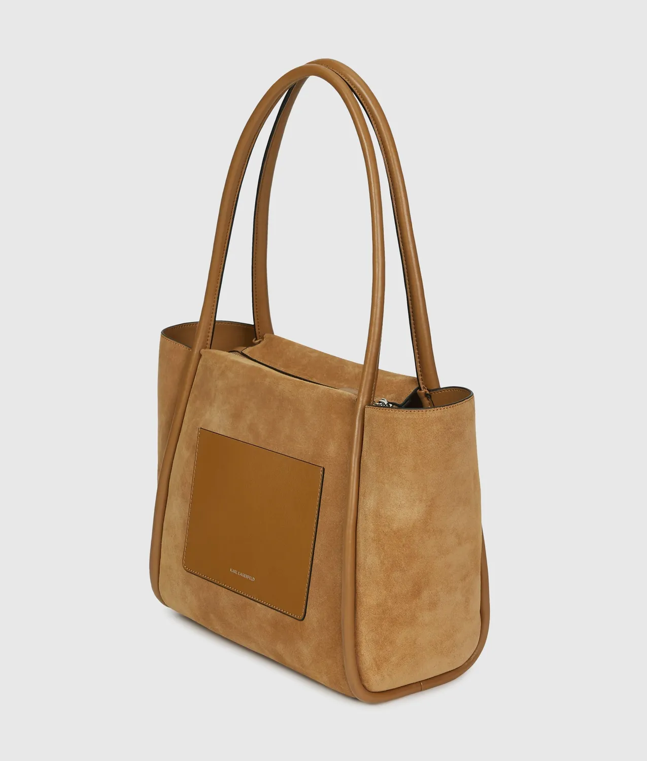 Karl Lagerfeld K/Autograph Patch Tote Wildleder