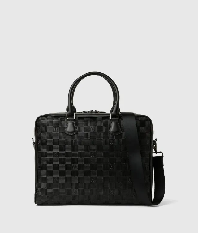 Karl Lagerfeld Monogram Laptoptasche Checkerboard