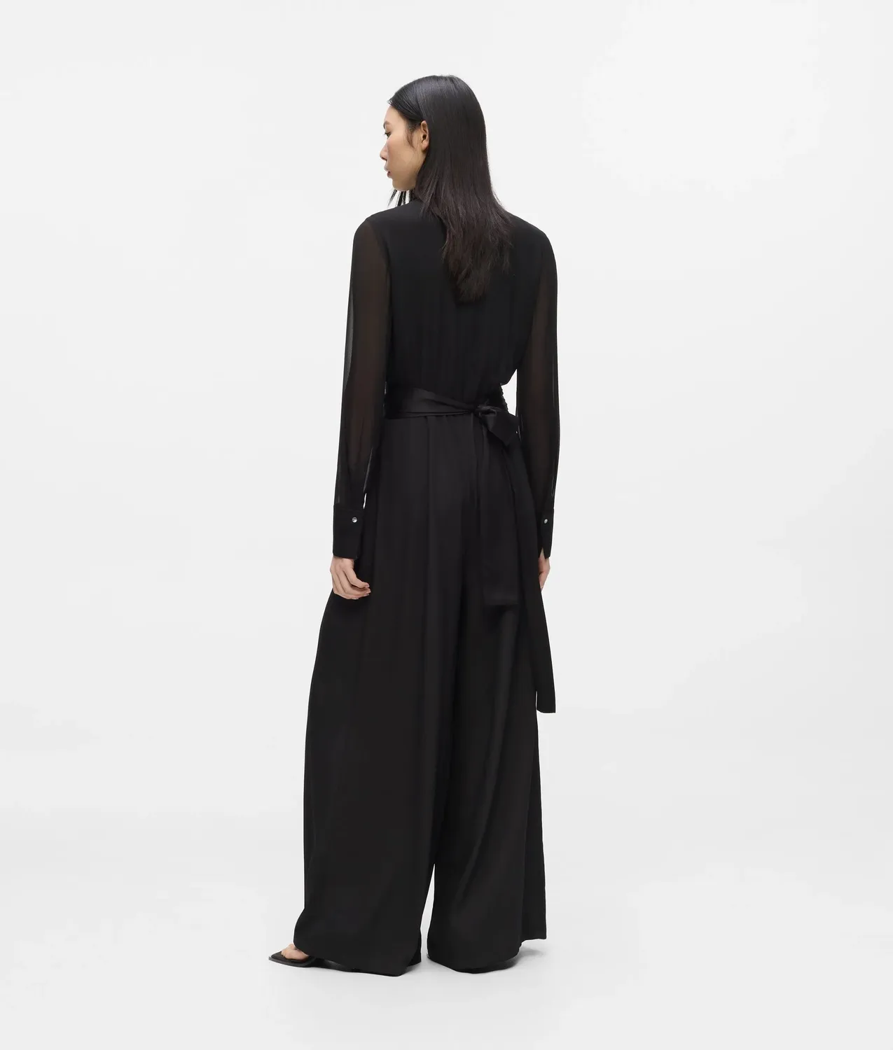 Karl Lagerfeld Pleated Jumpsuit Overall langarm Plissee