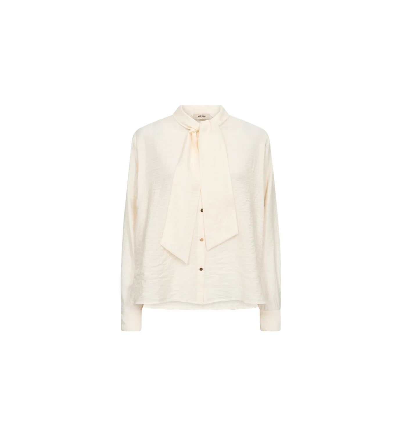 Mos Mosh MMSaba Tie Shirt Bluse Ecru relaxed
