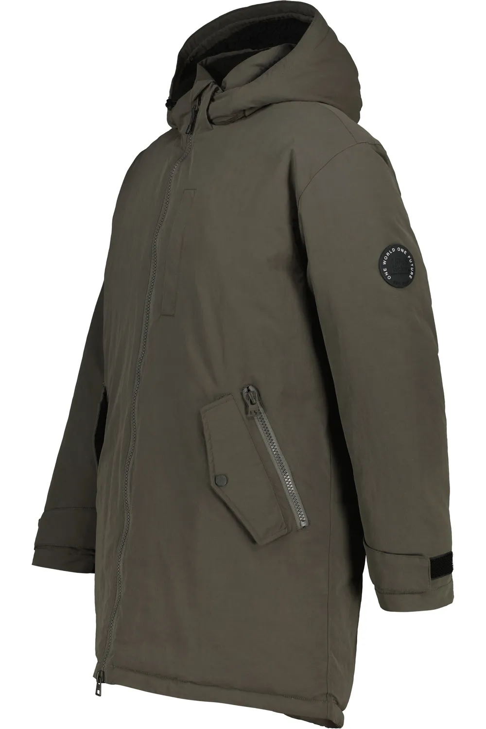 Alife & Kickin NoelAK A Parka Winterjacke Schwarz wattiert