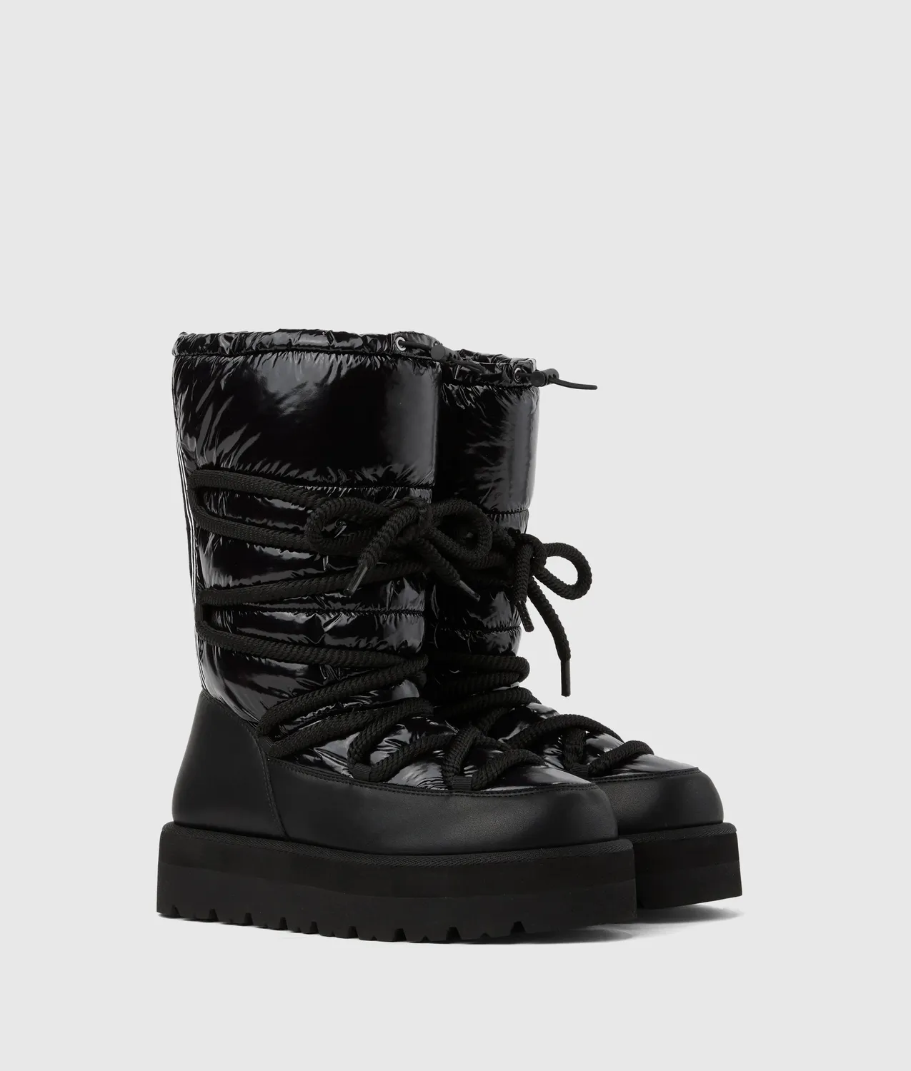 Karl Lagerfeld Skylar High Boots gepolstert Lack