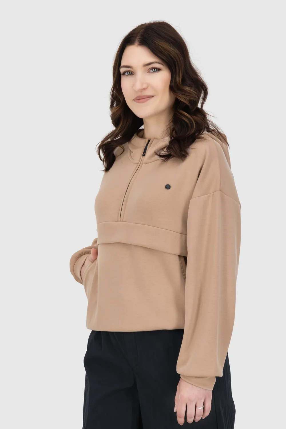 Alife & Kickin MajviAK T Hoodie Beige Oversize