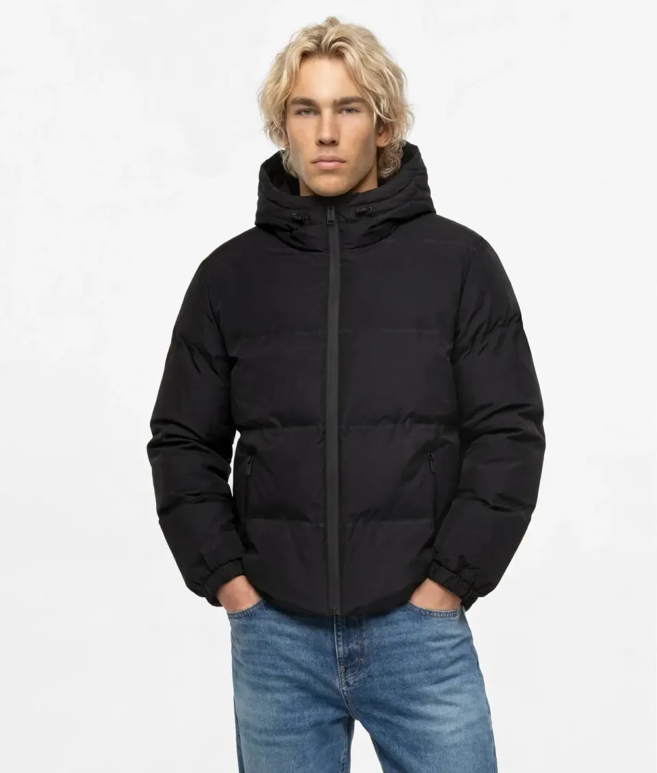 Karl Lagerfeld Logo Puffer Jacke gesteppt