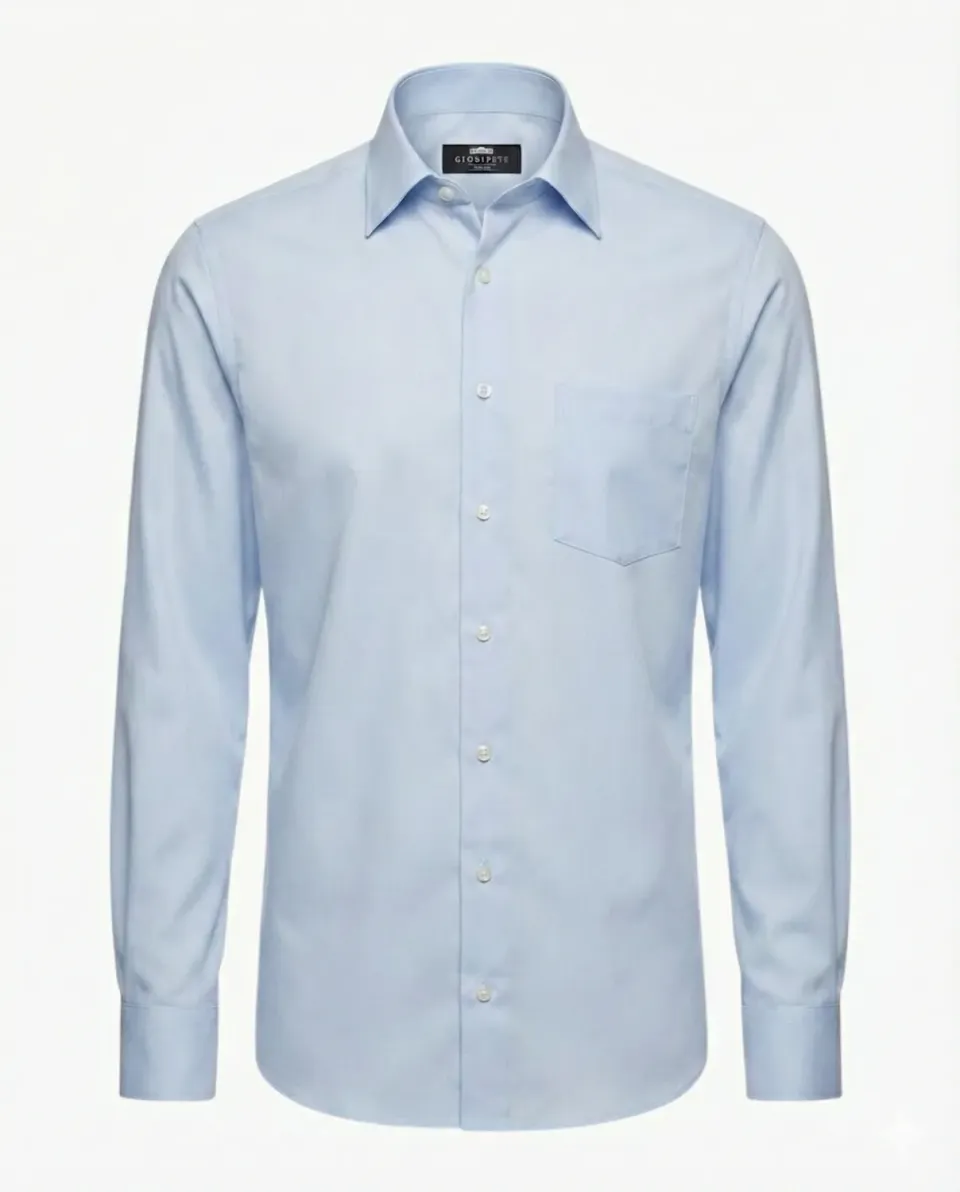 Gloriette Regular Fit Herrenhemd Chambray Blau