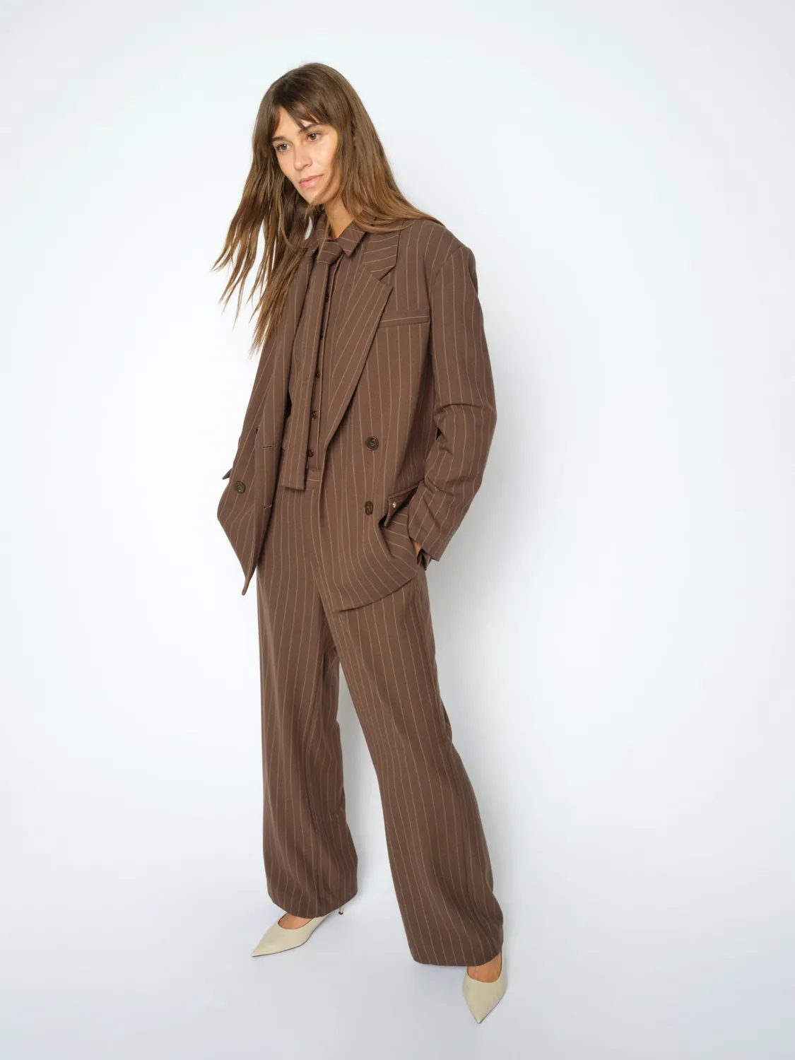 Mos Mosh MMLeya York Pant Hose 32-44 Nadelstreifen