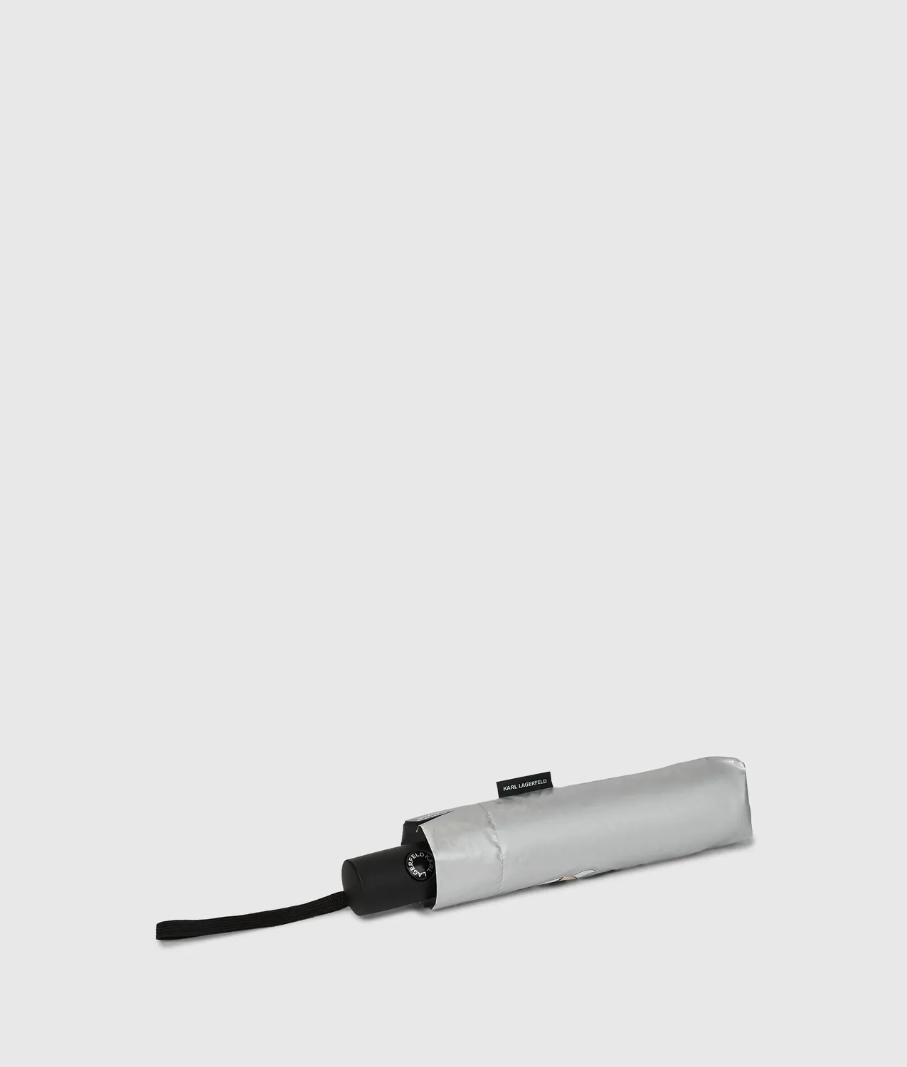 Karl Lagerfeld Ikon Metallic Regenschirm kompakt