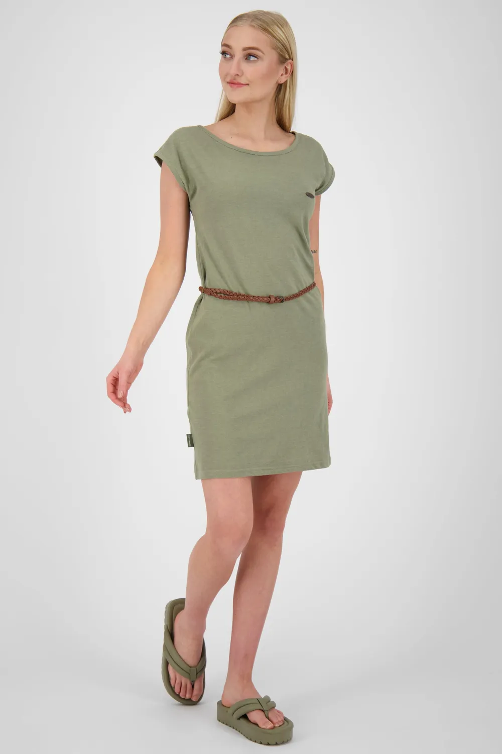 Alife & Kickin ElliAK Dress Grün Damen Jersey