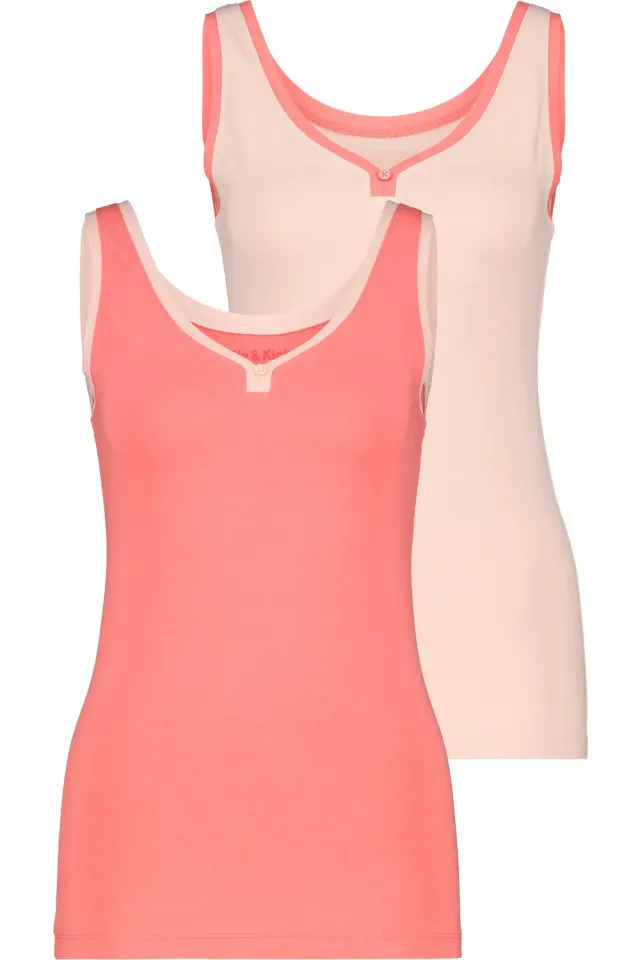 Alife & Kickin AlessandraAK A Top rosa Doppelpack Shirt