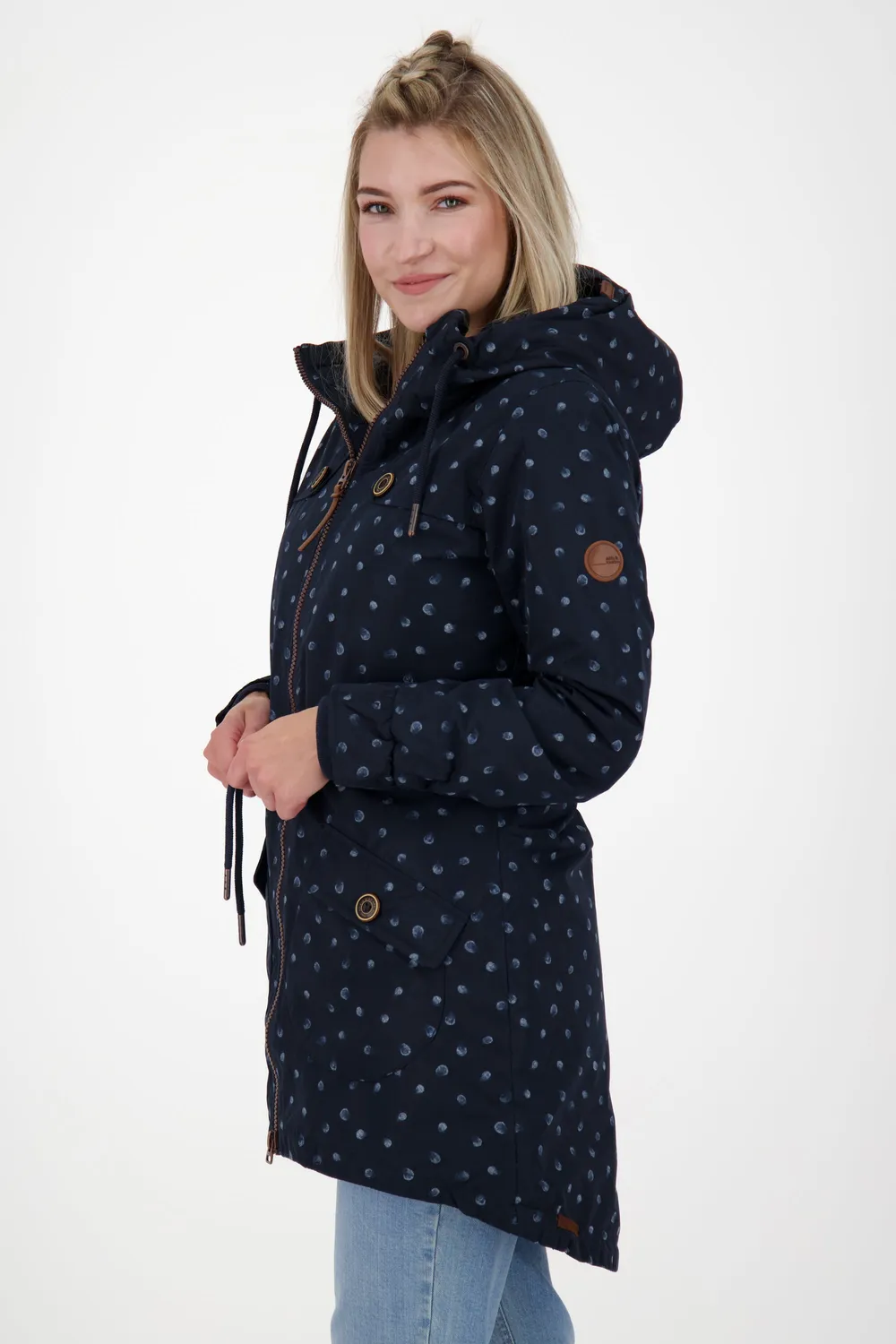 Alife & Kickin CharlotteAK B Parka Dunkelblau gefüttert