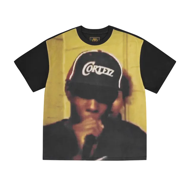 Corteiz Pirate Radio T-Shirt Schwarz Heavyweight
