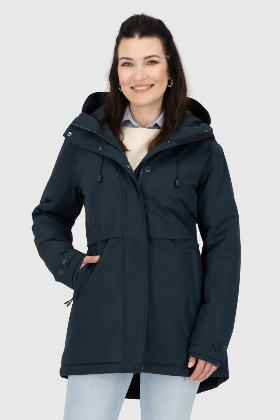 Alife & Kickin MarlyAK A Winterjacke Dunkelblau gefüttert