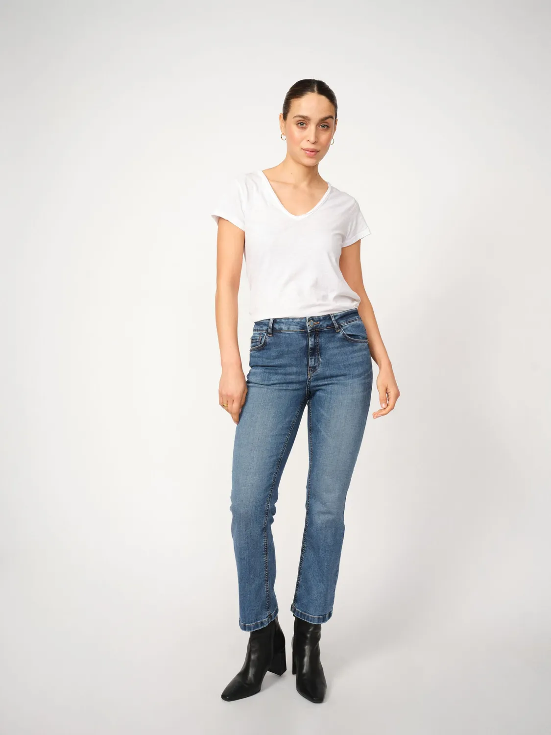 Mos Mosh Ashley Imera Jeans Dunkelblau Flare