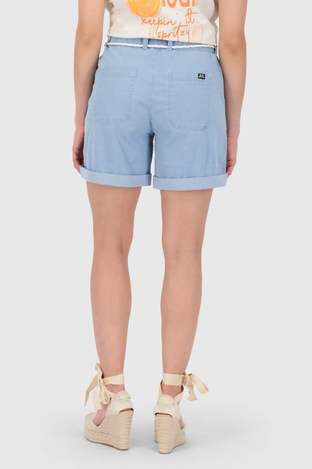 Alife & Kickin CristinaAK A DNM Shorts Jeans Hellblau