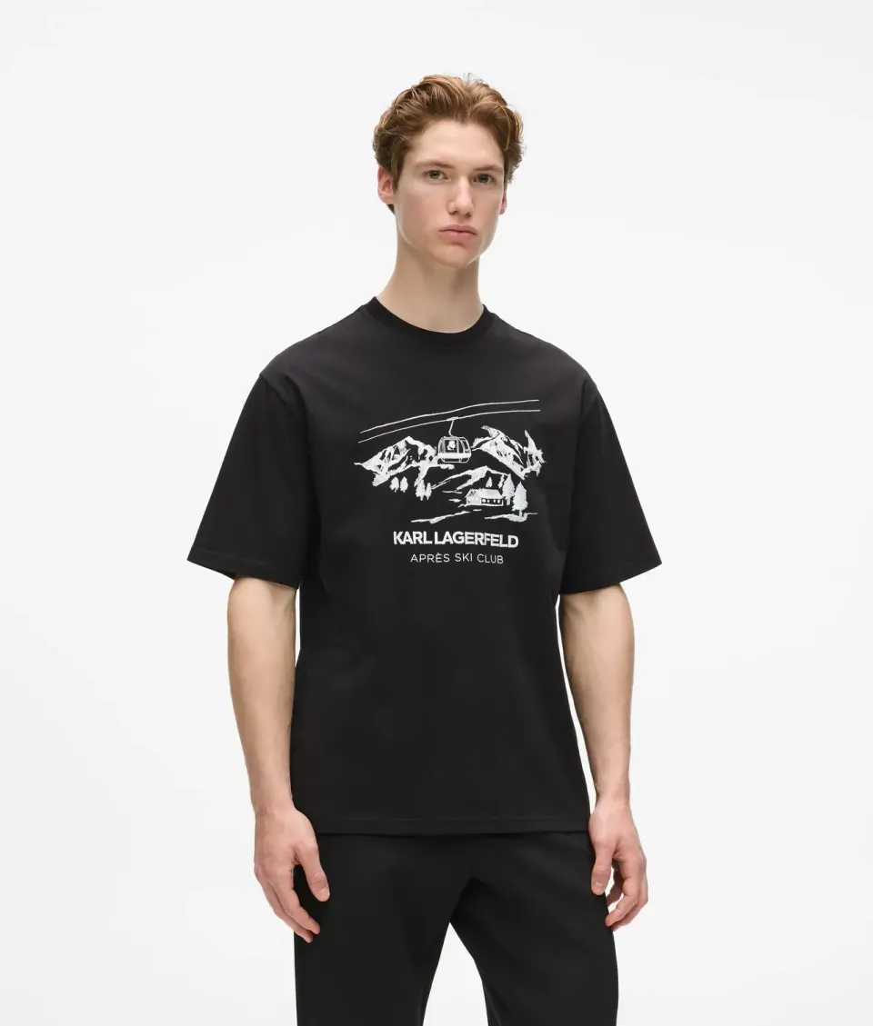 Karl Lagerfeld Après Ski Club T-Shirt Baumwolle
