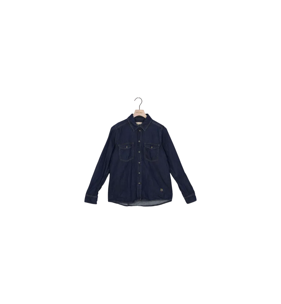Mos Mosh Natalie Denimhemd S Dark Blue Regular