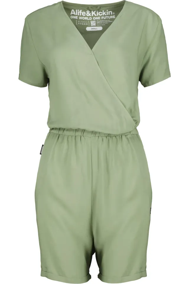Alife & Kickin HellaAK A Jumpsuit Grün kurz Viskose