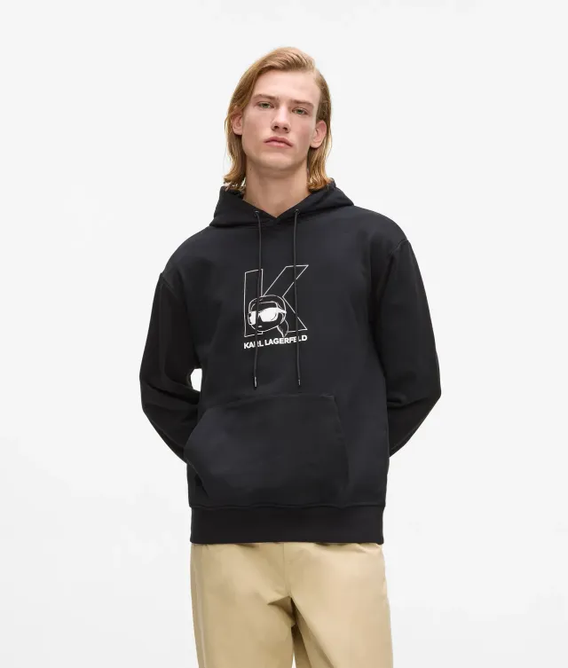 Karl Lagerfeld Ikon K-Initial Hoodie Bio-Baumwolle