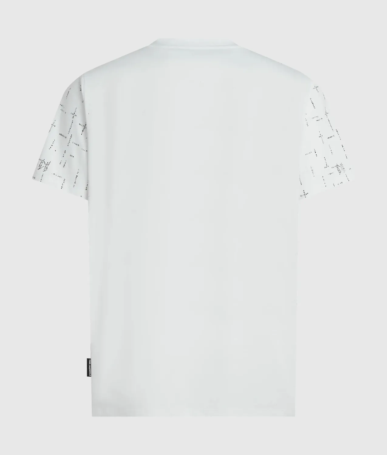 Karl Lagerfeld Monogram T-Shirt Strass Baumwolle