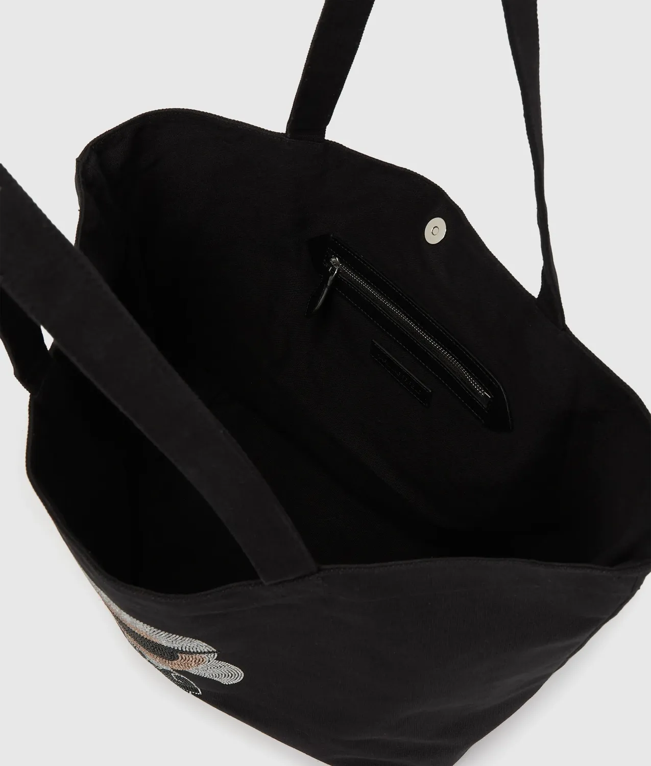 Karl Lagerfeld Ikon Rhinestone Shopper Baumwolle
