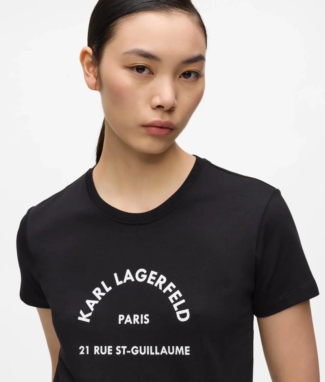 Karl Lagerfeld Rue St-Guillaume T-Shirt Slim Glitzer