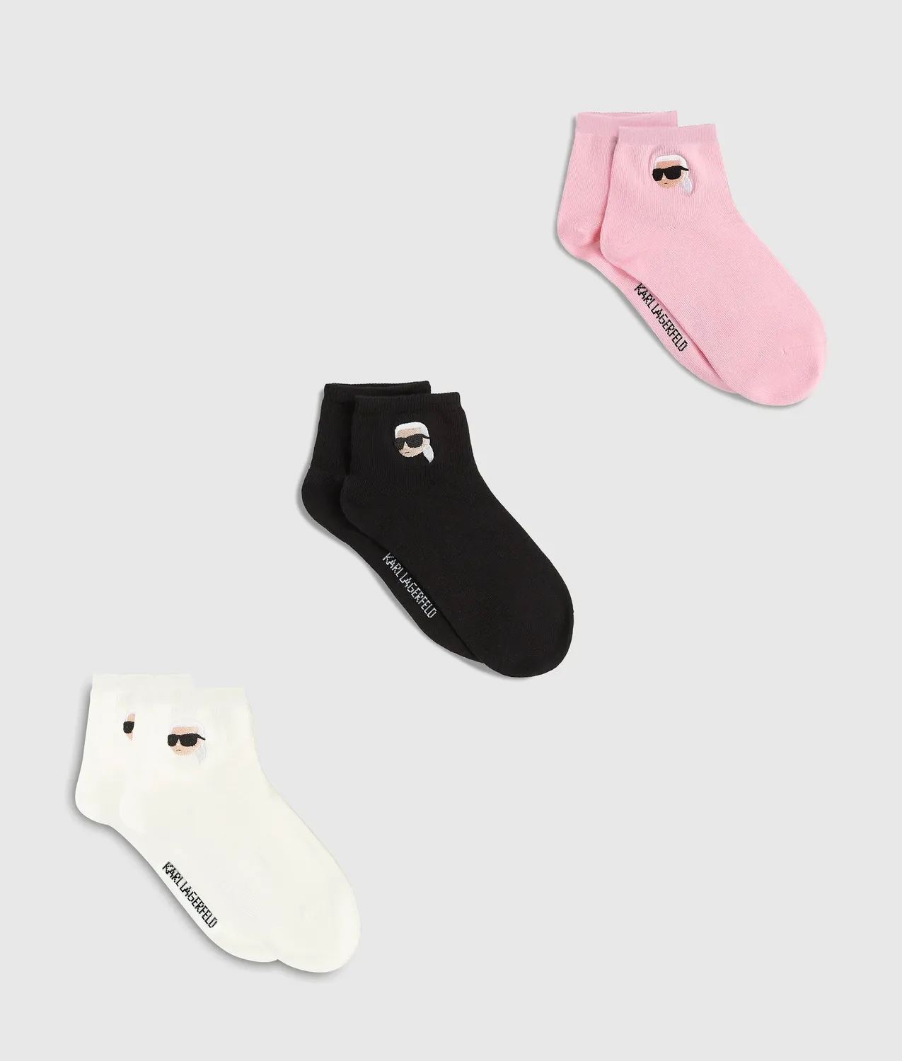 Karl Lagerfeld Ikon Kurzsocken 3er-Pack Baumwollmix