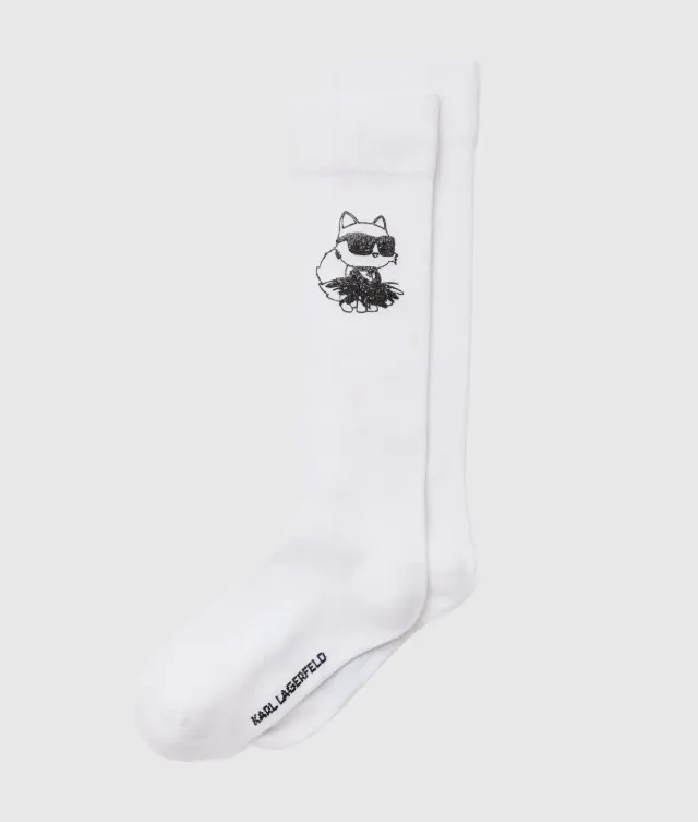 Karl Lagerfeld Girls Choupette Socken Glitzer 7C-7Y