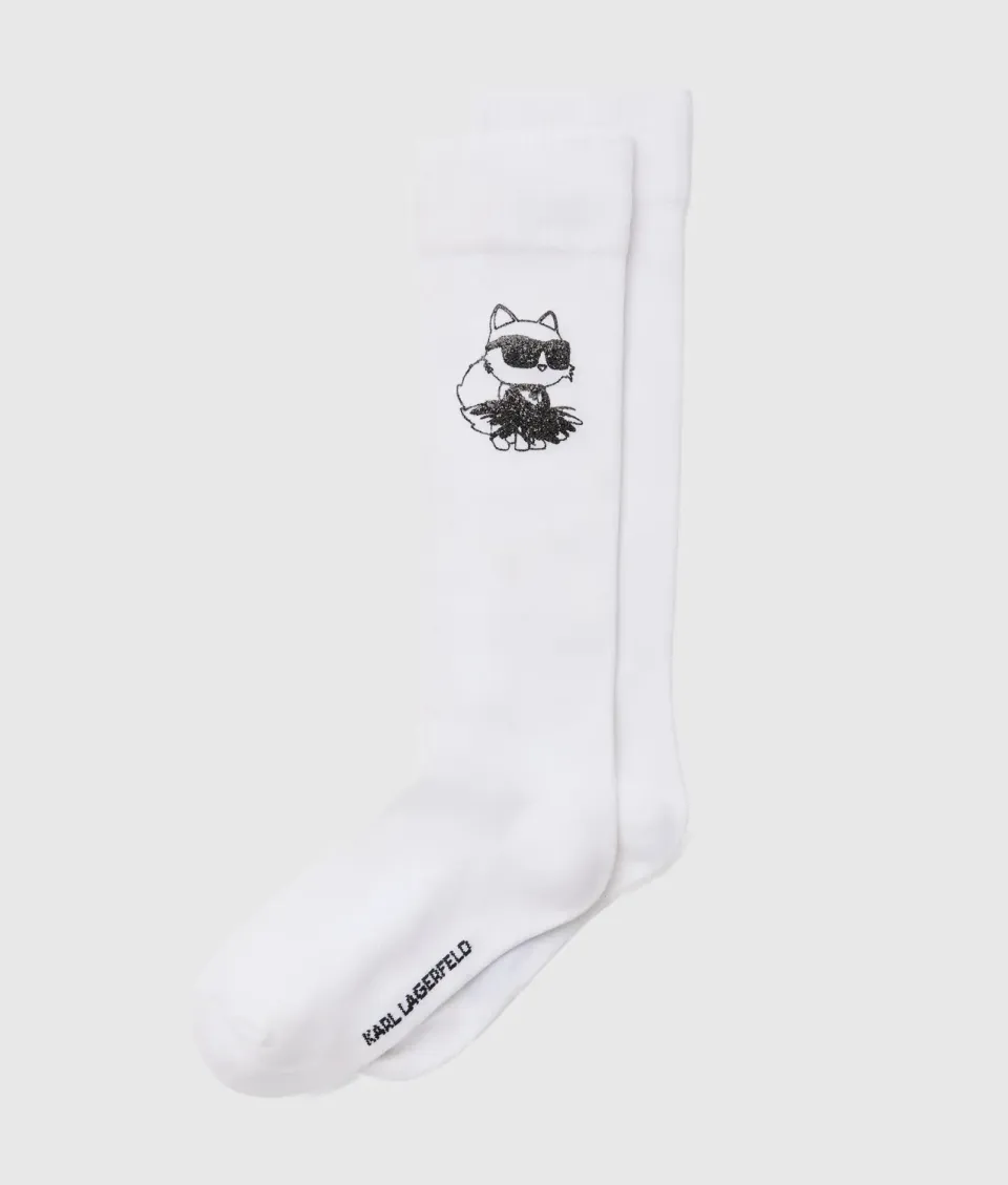 Karl Lagerfeld Girls Choupette Socken Glitzer 7C-7Y